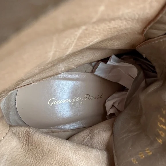 Gianvito Rossi Foster Camel Suede Ankle Boot 38.5 EU - Picture 9 of 13